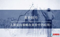 競價技巧：人群定向策略在競價中的應(yīng)用!